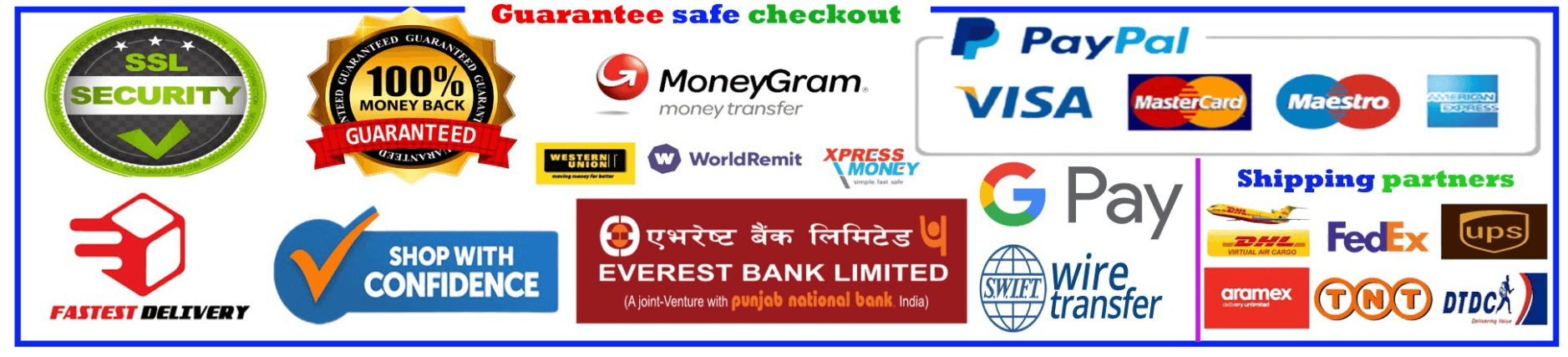 EverestBeads Store Payment Method